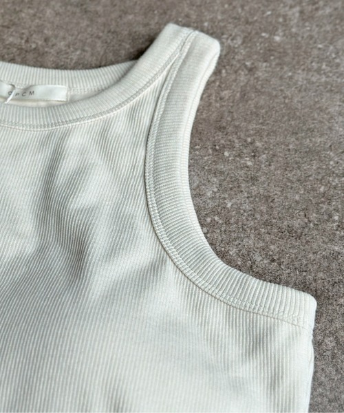 CPCM（シーピーシーエム）の「カップ付きアメスリテレコタンク（タンクトップ・レディース・キナリ/ブラウン/ブラック/オフホワイト/グレー・FREE）」の18枚目の写真