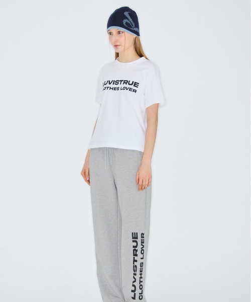 LUVISTRUE(ラヴイズトゥルー)の「BASIC LOGO TEE(Tシャツ/カットソー・レディース・ブラック/ホワイト・FREE)」の9枚目の写真