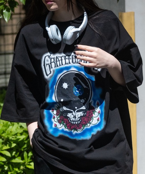 JOHN'S CLOSET（ジョンズクローゼット）の「【s】〔GREATFUL DEAD〕ピグメント加工 バンドTシャツ（Tシャツ/カットソー・メンズ・グレー系3/グレー系2/ブラック系2/ブラック系3/グレー系1/ブラック系1・LARGE/MEDIUM）」の4枚目の写真