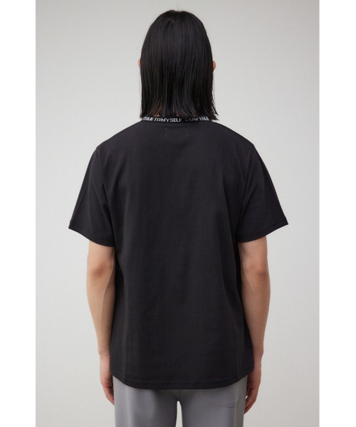 AZUL by moussy(アズールバイマウジー)の「ネックジャガードロゴ半袖Tシャツ(Tシャツ/カットソー・メンズ・ホワイト/ブラック・MEDIUM/LARGE)」の17枚目の写真