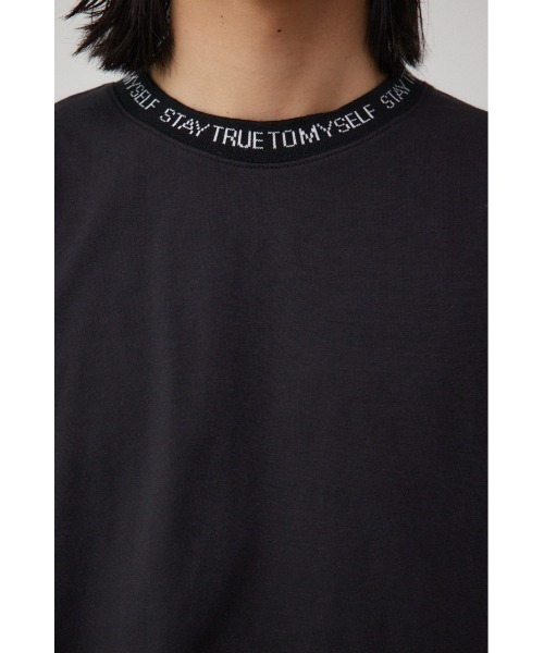 AZUL by moussy(アズールバイマウジー)の「ネックジャガードロゴ半袖Tシャツ(Tシャツ/カットソー・メンズ・ホワイト/ブラック・MEDIUM/LARGE)」の18枚目の写真