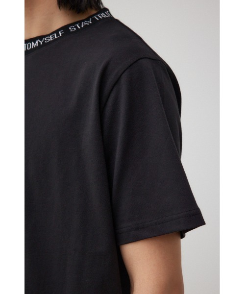 AZUL by moussy(アズールバイマウジー)の「ネックジャガードロゴ半袖Tシャツ(Tシャツ/カットソー・メンズ・ホワイト/ブラック・MEDIUM/LARGE)」の19枚目の写真