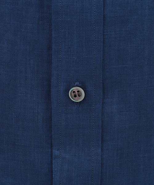 EDIFICE LA BOUCLE（エディフィスラブークル）の「【LA BOUCLE / ラブ―クル】80/1 キャンブリック バンドカラーシャツ（シャツ/ブラウス・メンズ・カーキ/ホワイト/ブルー系その他・LARGE/MEDIUM）」の12枚目の写真