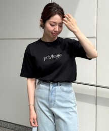 BEAUTY FORM ロゴ刺繍 半袖Tシャツ