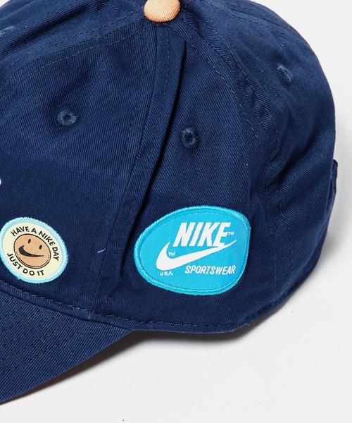NIKE（ナイキ）の「NIKE/ナイキ NAN MULTI PATCH CLUB CAP キャップ（キャップ・キッズ・ネイビー/ホワイト・FREE）」の8枚目の写真