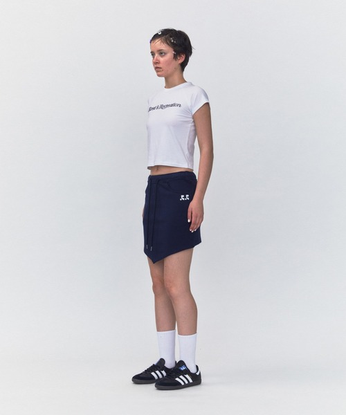 ☆人気☆【Rest&Recreation】☆RR CRYSTAL LOGO CROP TO.P☆ RR CRYSTAL LOGO CROP TOP - WHITE - rest and recreation