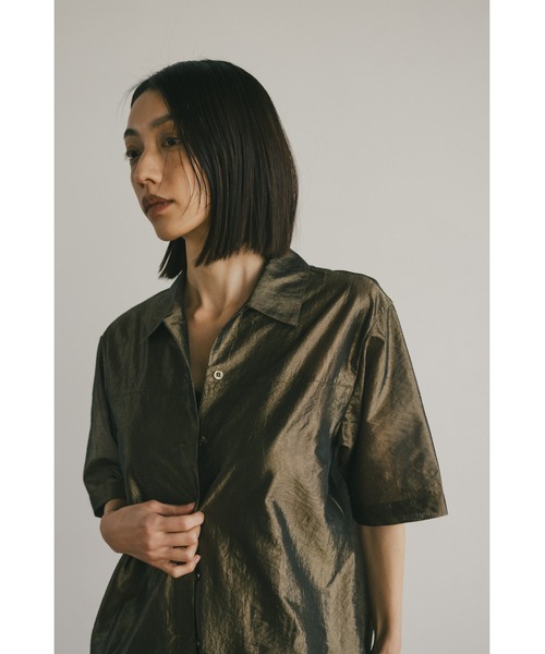 STYLEMIXER（スタイルミキサー）の「グロッシールーズシャツ（シャツ/ブラウス・レディース・ブロンズ/シルバー/ブラック・FREE）」の16枚目の写真