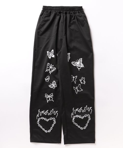 rovtski（ロフトスキー）の「Z)【BLINGLEADS】ABL21500 GRAPHICEAZY PT/グラフィックイージーパンツ（その他パンツ・レディース・ブラック/グレー・MEDIUM/LARGE/FREE）」の2枚目の写真