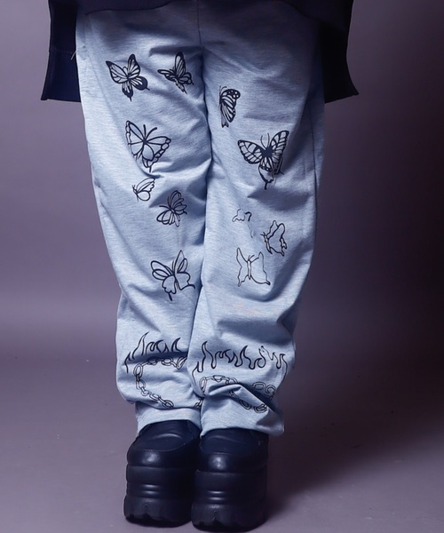 rovtski（ロフトスキー）の「Z)【BLINGLEADS】ABL21500 GRAPHICEAZY PT/グラフィックイージーパンツ（その他パンツ・レディース・ブラック/グレー・MEDIUM/LARGE/FREE）」の12枚目の写真