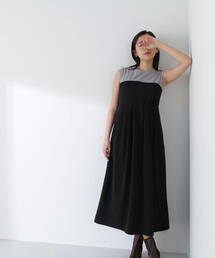 NATURAL BEAUTY BASIC（ナチュラルビューティーベーシック）の「◇【Oggi掲載】カットソードッキングベアワンピース（ワンピース）」