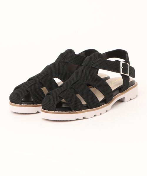 あしながおじさん（アシナガオジサン）の「軽量│ニットグルカサンダル　1310227（サンダル・レディース・ライトグレー/ブラック/ゼブラ・23.0cm/23.5cm/24.0cm/24.5cm/22.5cm）」の17枚目の写真