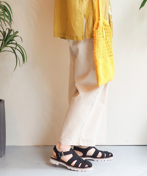 あしながおじさん（アシナガオジサン）の「軽量│ニットグルカサンダル　1310227（サンダル・レディース・ライトグレー/ブラック/ゼブラ・23.0cm/23.5cm/24.0cm/24.5cm/22.5cm）」の15枚目の写真