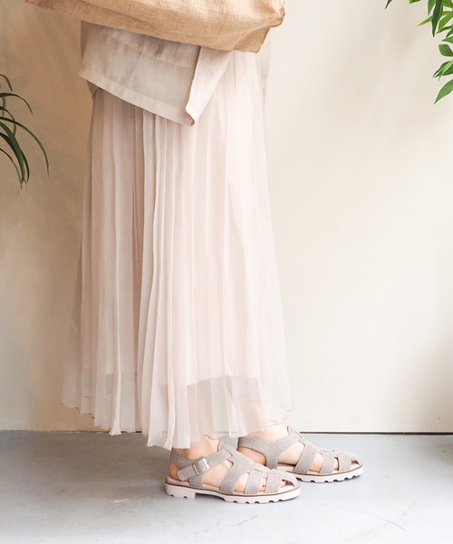 あしながおじさん（アシナガオジサン）の「軽量│ニットグルカサンダル　1310227（サンダル・レディース・ライトグレー/ブラック/ゼブラ・23.0cm/23.5cm/24.0cm/24.5cm/22.5cm）」の19枚目の写真