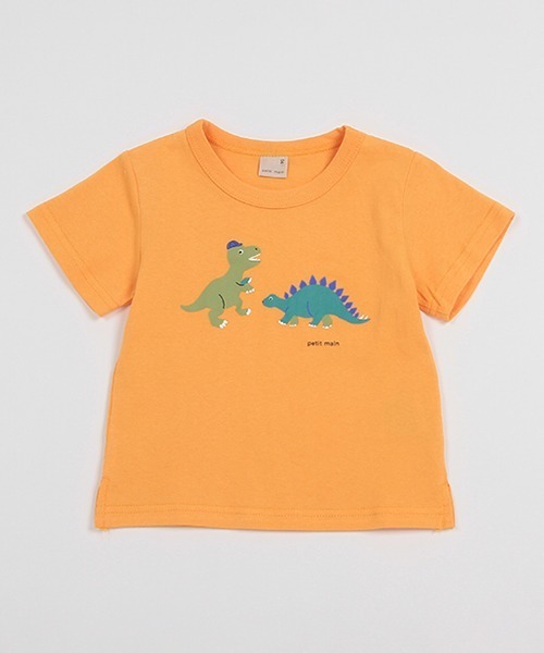 petit main（プティマイン）の「【プティプラ】BOYS半袖Tシャツ（Tシャツ/カットソー・キッズ・ライトカーキ/オレンジ/エメラルド/ネイビー/ライトグレー/ライトブルー/ブラック/ホワイト/マルチ/キナリ・90cm/120cm/110cm/100cm/130cm/80ｃｍ）」の18枚目の写真