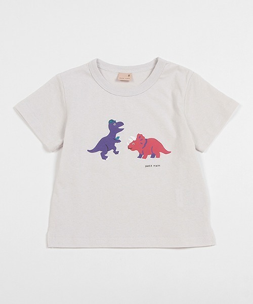petit main（プティマイン）の「【プティプラ】BOYS半袖Tシャツ（Tシャツ/カットソー・キッズ・ライトカーキ/オレンジ/エメラルド/ネイビー/ライトグレー/ライトブルー/ブラック/ホワイト/マルチ/キナリ・90cm/120cm/110cm/100cm/130cm/80ｃｍ）」の13枚目の写真