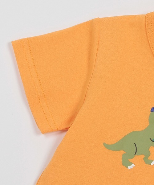 petit main（プティマイン）の「【プティプラ】BOYS半袖Tシャツ（Tシャツ/カットソー・キッズ・ライトカーキ/オレンジ/エメラルド/ネイビー/ライトグレー/ライトブルー/ブラック/ホワイト/マルチ/キナリ・90cm/120cm/110cm/100cm/130cm/80ｃｍ）」の22枚目の写真