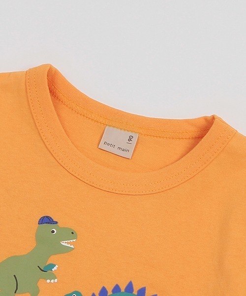 petit main（プティマイン）の「【プティプラ】BOYS半袖Tシャツ（Tシャツ/カットソー・キッズ・ライトカーキ/オレンジ/エメラルド/ネイビー/ライトグレー/ライトブルー/ブラック/ホワイト/マルチ/キナリ・90cm/120cm/110cm/100cm/130cm/80ｃｍ）」の21枚目の写真