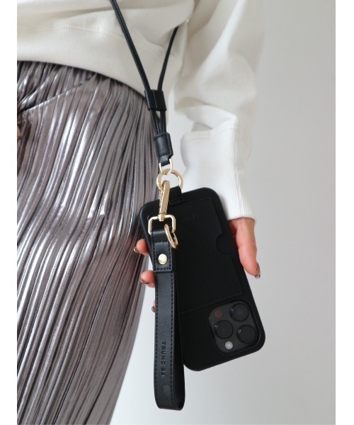 TRUNC（トランクエイティーエイト）の「(iPhone14PRO) Double Strap iPhone Case（スマホケース/カバー・レディース・グレイッシュベージュ/ブラック・iPhone 14 Pro）」の15枚目の写真