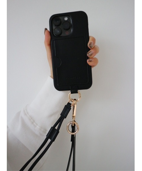 TRUNC（トランクエイティーエイト）の「(iPhone14PRO) Double Strap iPhone Case（スマホケース/カバー・レディース・グレイッシュベージュ/ブラック・iPhone 14 Pro）」の12枚目の写真