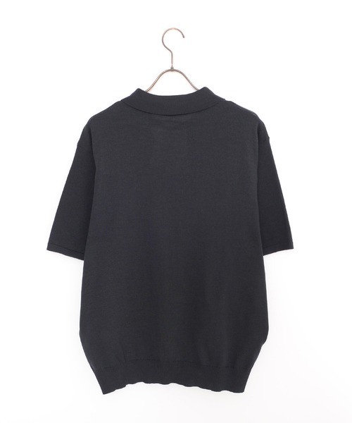 U.S. POLO ASSN.（ユーエスポロアッスン）の「『U.S. POLO ASSN/ユーエスポロアッスン』ニット半袖ポロシャツ（シャツ/ブラウス・メンズ・ブラック/ライトベージュ/ネイビー/インディゴブルー/モカ/オフホワイト・M/L）」の18枚目の写真