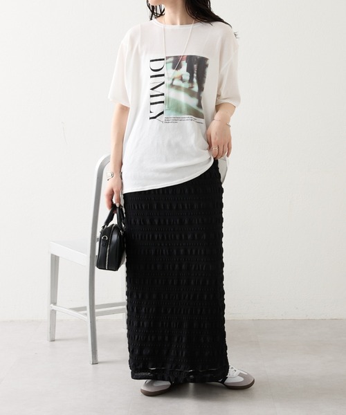 mystic（ミスティック）の「【3色展開】シアーフォトＴシャツ（Tシャツ/カットソー・レディース・ピンク/ブラック系その他/ブラック系その他2・FREE）」の13枚目の写真