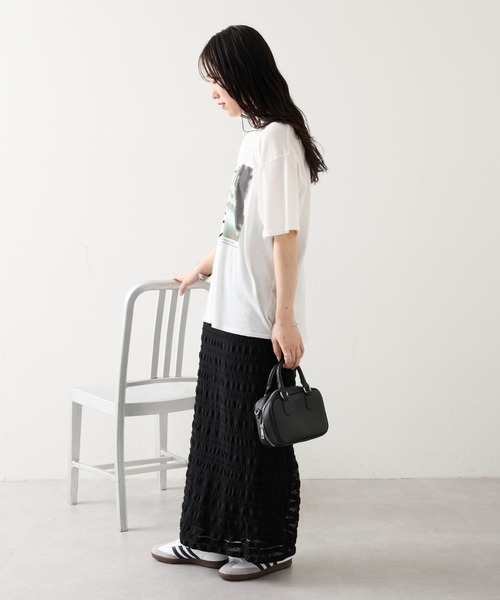 mystic（ミスティック）の「【3色展開】シアーフォトＴシャツ（Tシャツ/カットソー・レディース・ピンク/ブラック系その他/ブラック系その他2・FREE）」の12枚目の写真