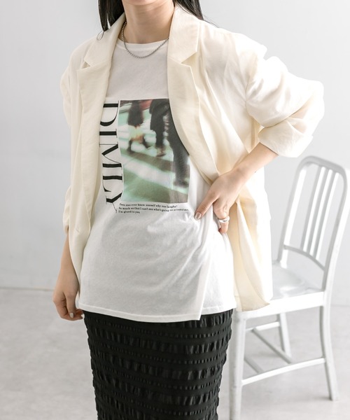 mystic（ミスティック）の「【3色展開】シアーフォトＴシャツ（Tシャツ/カットソー・レディース・ピンク/ブラック系その他/ブラック系その他2・FREE）」の10枚目の写真