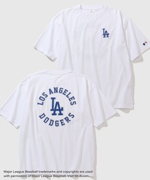 【MLB/メジャーリーグベースボール】ワッペンサークルロゴ オーバーサイズ 半袖Tシャツ