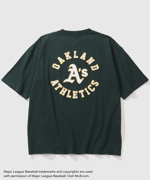 MLB(メジャーリーグベースボール)の「【MLB/メジャーリーグベースボール】ワッペンサークルロゴ オーバーサイズ 半袖Tシャツ(Tシャツ/カットソー・メンズ・グリーン/ネイビー/ブラック/アッシュグレー/ホワイト・LL/M/L)」の13枚目の写真