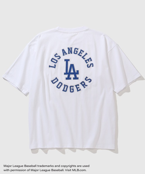 MLB(メジャーリーグベースボール)の「【MLB/メジャーリーグベースボール】ワッペンサークルロゴ オーバーサイズ 半袖Tシャツ(Tシャツ/カットソー・メンズ・グリーン/ネイビー/ブラック/アッシュグレー/ホワイト・LL/M/L)」の7枚目の写真