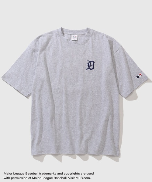 MLB(メジャーリーグベースボール)の「【MLB/メジャーリーグベースボール】ワッペンサークルロゴ オーバーサイズ 半袖Tシャツ(Tシャツ/カットソー・メンズ・グリーン/ネイビー/ブラック/アッシュグレー/ホワイト・LL/M/L)」の10枚目の写真