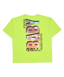 親子お揃い バック転写ロゴ Tシャツ 9423A