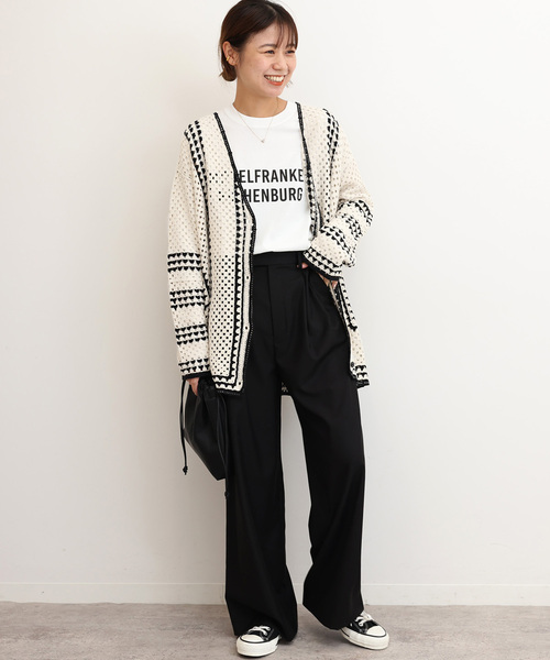 JOURNAL STANDARD relume(ジャーナルスタンダード レリューム)の「《追加6》クロシェラインVネックカーディガン(カーディガン/ボレロ・レディース・ベージュ・FREE)」の19枚目の写真