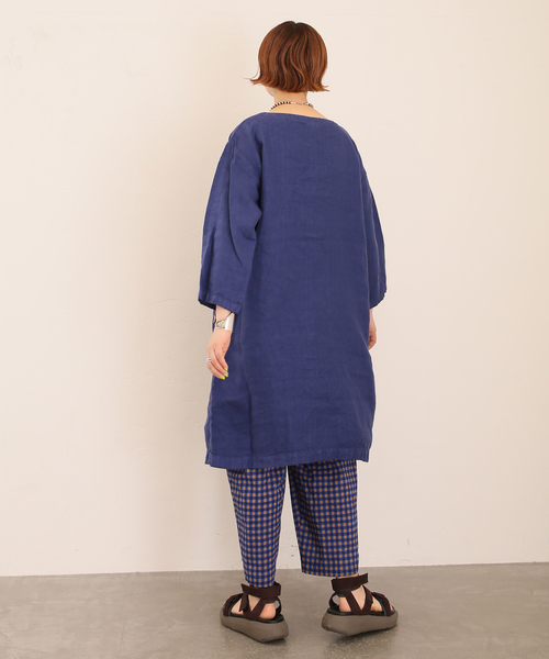 JOURNAL STANDARD LUXE（ジャーナルスタンダード　ラックス）の「【ARMEN 】LINEN HERRINGBONE B/N TUNIC（チュニック・レディース・ブラック/ストーン/ブルー・2）」の13枚目の写真