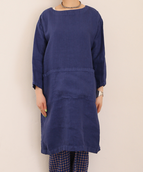 JOURNAL STANDARD LUXE（ジャーナルスタンダード　ラックス）の「【ARMEN 】LINEN HERRINGBONE B/N TUNIC（チュニック・レディース・ブラック/ストーン/ブルー・2）」の9枚目の写真