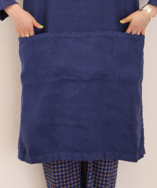 JOURNAL STANDARD LUXE（ジャーナルスタンダード　ラックス）の「【ARMEN 】LINEN HERRINGBONE B/N TUNIC（チュニック・レディース・ブラック/ストーン/ブルー・2）」の22枚目の写真