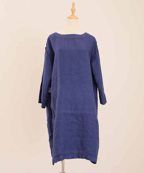 JOURNAL STANDARD LUXE（ジャーナルスタンダード　ラックス）の「【ARMEN 】LINEN HERRINGBONE B/N TUNIC（チュニック・レディース・ブラック/ストーン/ブルー・2）」の14枚目の写真