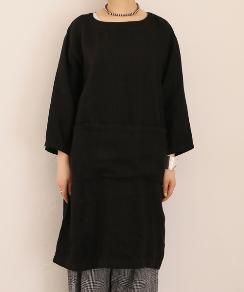 JOURNAL STANDARD LUXE（ジャーナルスタンダード　ラックス）の「【ARMEN 】LINEN HERRINGBONE B/N TUNIC（チュニック・レディース・ブラック/ストーン/ブルー・2）」の15枚目の写真