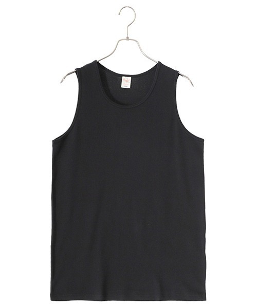 GOLD（ゴールド）の「東洋エンタープライズ GOLD / ゴールド：30/1 ORGANIC COTTON 1-PACK TANKTOP：24A-GL79311[MUS]（タンクトップ・メンズ・オフホワイト/ブラック・L/M/XL）」の2枚目の写真