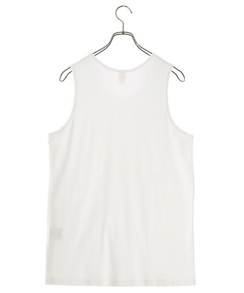 GOLD（ゴールド）の「東洋エンタープライズ GOLD / ゴールド：30/1 ORGANIC COTTON 1-PACK TANKTOP：24A-GL79311[MUS]（タンクトップ・メンズ・オフホワイト/ブラック・L/M/XL）」の4枚目の写真