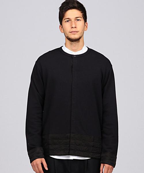 EN ROUTE（アンルート）の「ENR コットンクルーネックカーディガン●（カーディガン/ボレロ・メンズ・オリーブ/ネイビー・3/2/1）」の2枚目の写真