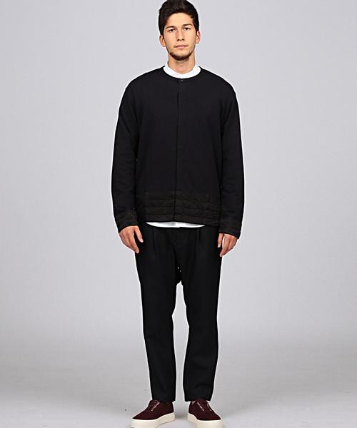 EN ROUTE（アンルート）の「ENR コットンクルーネックカーディガン●（カーディガン/ボレロ・メンズ・オリーブ/ネイビー・3/2/1）」の10枚目の写真