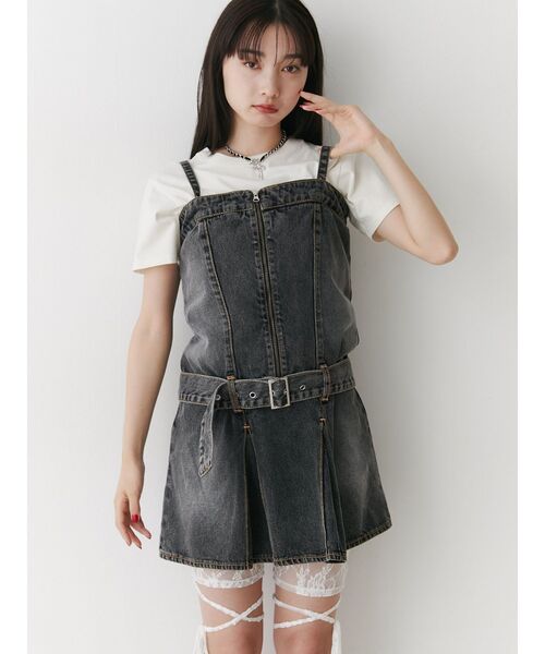 jouetie(ジュエティ)の「レースアップバイカーパンツ(その他パンツ・レディース・ブラック/オフホワイト・MEDIUM)」の15枚目の写真