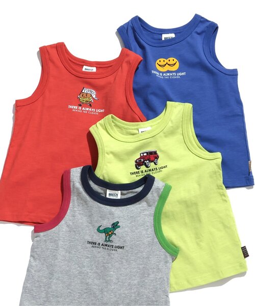 BREEZE(ブリーズ)の「4柄モチーフタンクトップ(タンクトップ・キッズ・グレー/ライム/レッド/パープル・80/90/100/110/120/130/140)」の16枚目の写真