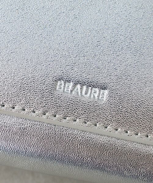 Beau're（ヴュレ）の「【BEAURE　ビュレ】ウェーブキルティング 2つ折りウォレット（財布・レディース・ブラック/ピンク/シルバー/ライトベージュ・0）」の12枚目の写真