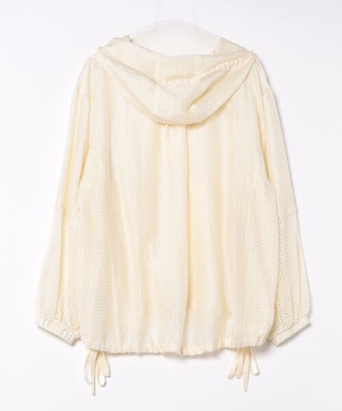 TITE IN THE STORE（ティテ　インザ　ストア）の「【CHIGNON/シニヨン】シアーメッシュアノラックパーカー（パーカー・レディース・アイボリー/ブラック・38）」の3枚目の写真