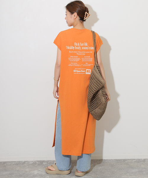 Russell Athletic（ラッセルアスレティック）の「【RUSSELL ATHLETIC】Bookstore Sleeveless OP：ワンピース（ワンピース・レディース・ホワイト/オレンジ/ブラック系その他・FREE）」の19枚目の写真