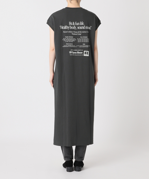 Russell Athletic（ラッセルアスレティック）の「【RUSSELL ATHLETIC】Bookstore Sleeveless OP：ワンピース（ワンピース・レディース・ホワイト/オレンジ/ブラック系その他・FREE）」の16枚目の写真