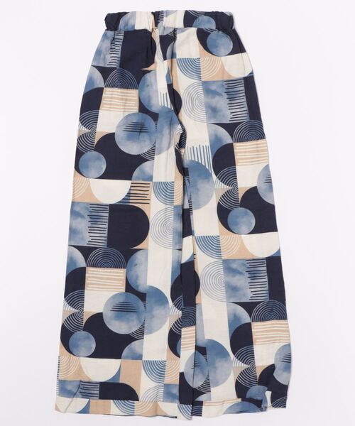 Settimissimo（セッティミッシモ）の「ITALY ジオメトリック柄 フレアパンツ（その他パンツ・レディース・ブラウン/ブルー・FREE）」の3枚目の写真