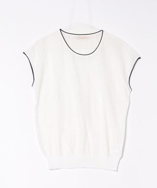 BANICO（バニコ）の「【Banico】シアーラウンドネックニットベスト (SS)（ベスト・レディース・ブラック/ホワイト/オフホワイト・FREE）」の8枚目の写真
